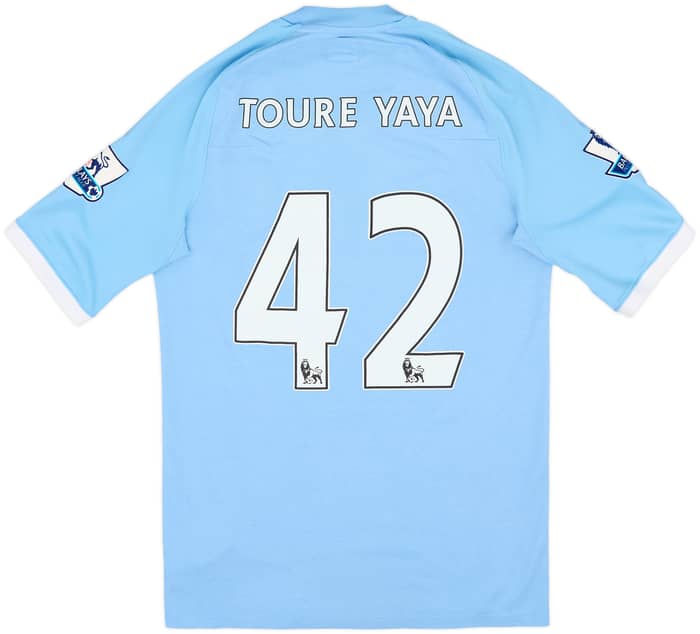 2010-11 Manchester City Home Shirt Toure Yaya #42 - 6/10 - (XS)