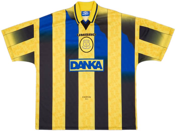 1996-98 Everton Away Shirt Ferguson #9 - 8/10 - (XXL)