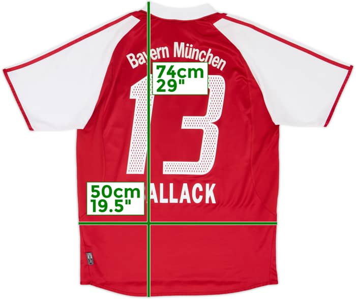 2004-05 Bayern Munich Home Shirt Ballack #13 - 5/10 - (M)