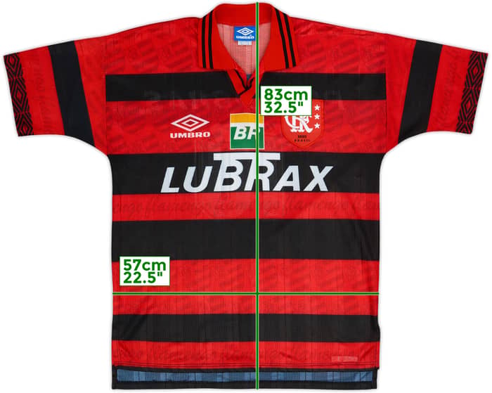 1996-97 Flamengo Home Shirt #10 - 9/10 - (XL)