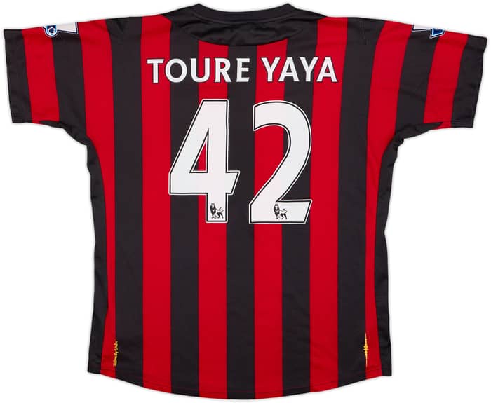 Camiseta de visitante del Manchester City 2011-12 Toure Yaya #42 - 6/10 - (L)