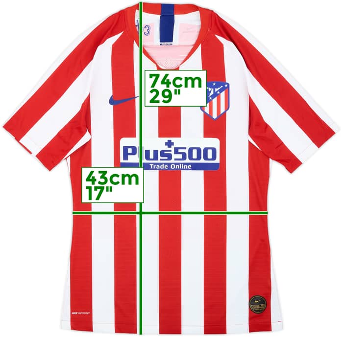 2019-20 Atletico Madrid Authentic Home Shirt - 5/10 - (M)