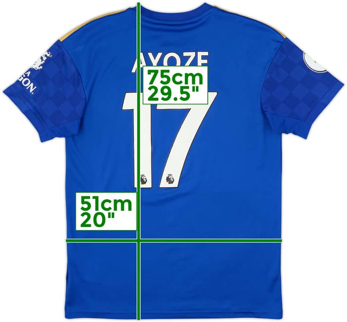 2019-20 Leicester Home Shirt Ayoze #17 - 6/10 - (M)