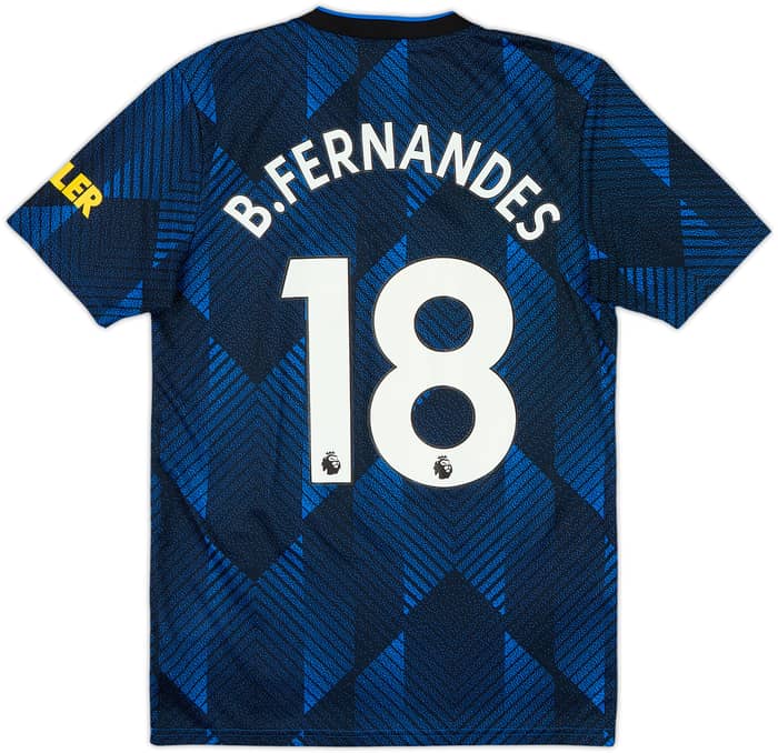 2021-22 Manchester United Third Shirt B.Fernandes #18 - 10/10 - (S)