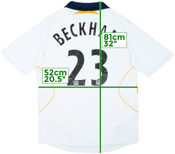 2007-08 LA Galaxy Home Shirt Beckham #23 - 4/10 - (M)