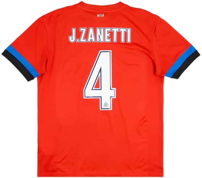2012-13 Inter Milan Basic Away Shirt J. Zanetti #4 - 7/10 - (M)