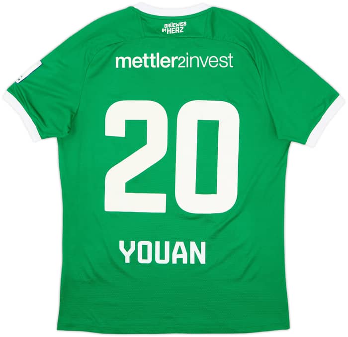 2021-22 St Gallen Match Issue Home Shirt Youan #20