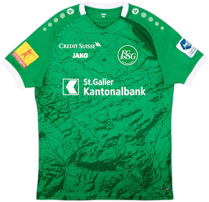 2021-22 St Gallen Match Issue Home Shirt Youan #20