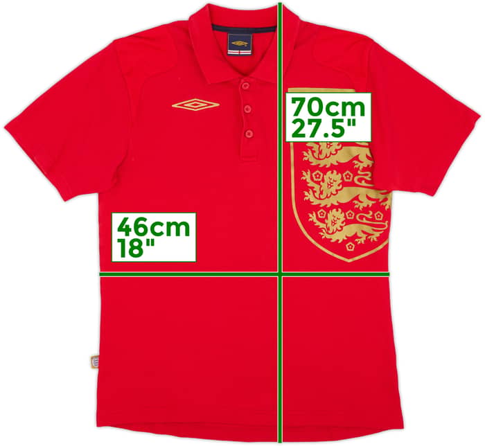 2002-03 England Umbro Polo Shirt - 8/10 - (S)