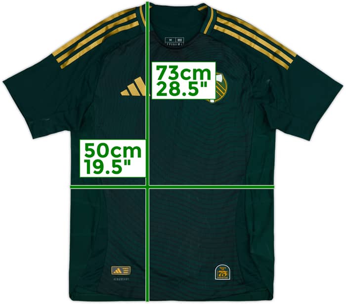 2025-26 Portland Timbers Authentic Home Shirt - 10/10 - (M)