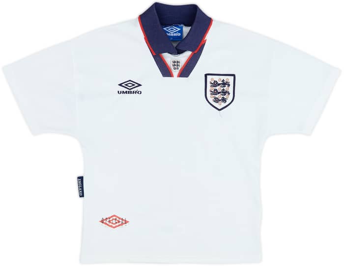 1993-95 England Home Shirt - 8/10 - (L.Boys)
