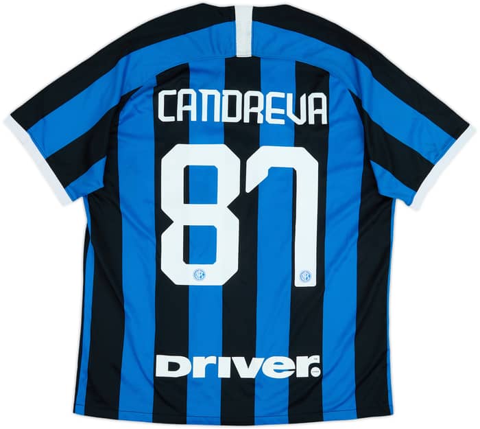 2019-20 Inter Milan Home Shirt Candreva #87 - 6/10 - (XL)