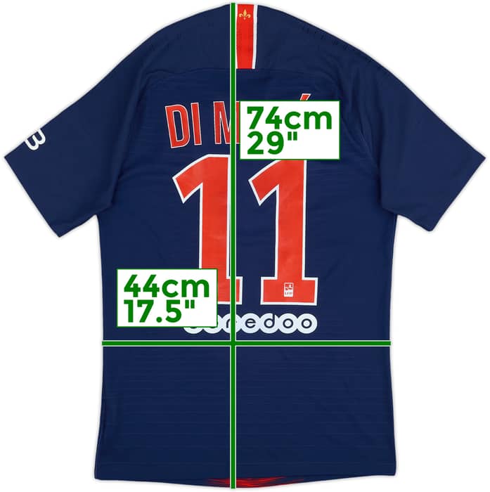 2018-19 Paris Saint-Germain Authentic Home Shirt Di Maria #11 - 8/10 - (L)