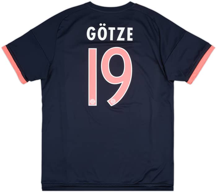 Camiseta de la tercera equipación del Bayern Munich 2015-16 Gotze #19 - 7/10 - (L)