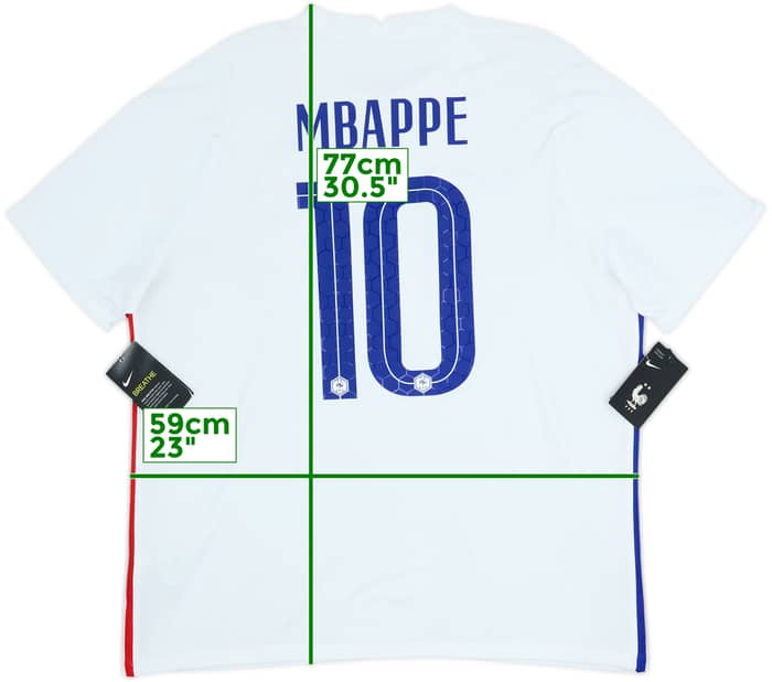 2020-21 France Away Shirt Mbappe #10 (XL)