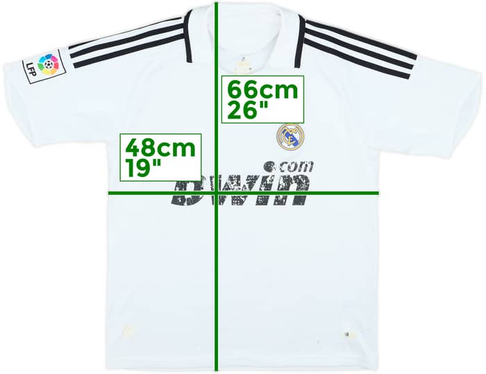 2008-09 Real Madrid Home Shirt - 4/10 - (13-14 Years)