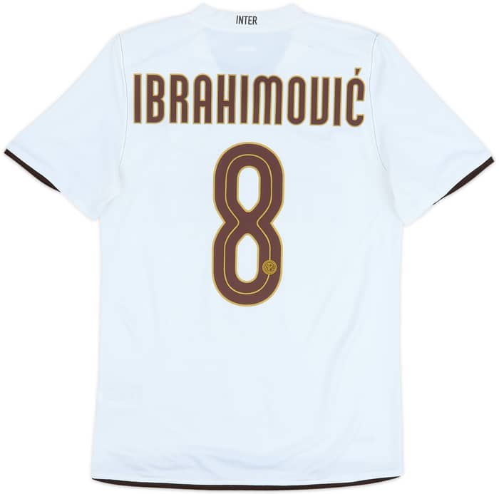 2008-09 Inter Milan Away Shirt Ibrahimovic #8 - 8/10 - (S)