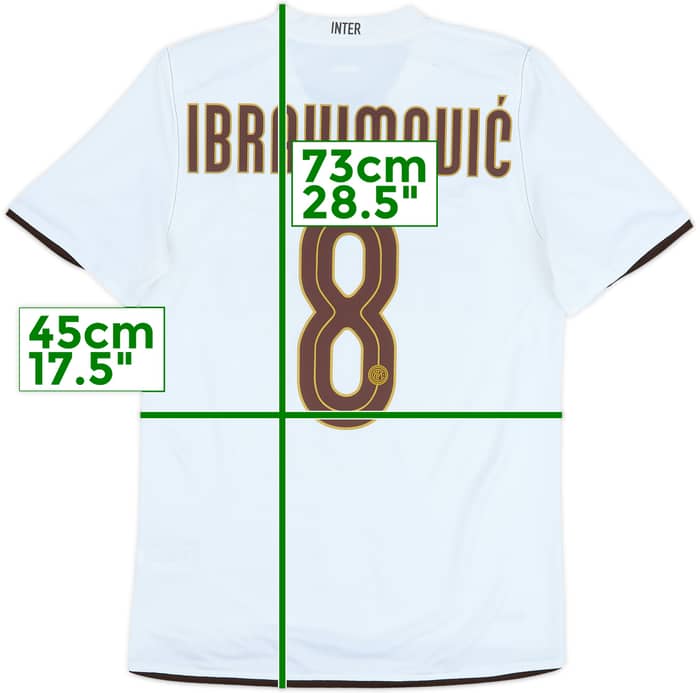 2008-09 Inter Milan Away Shirt Ibrahimovic #8 - 8/10 - (S)