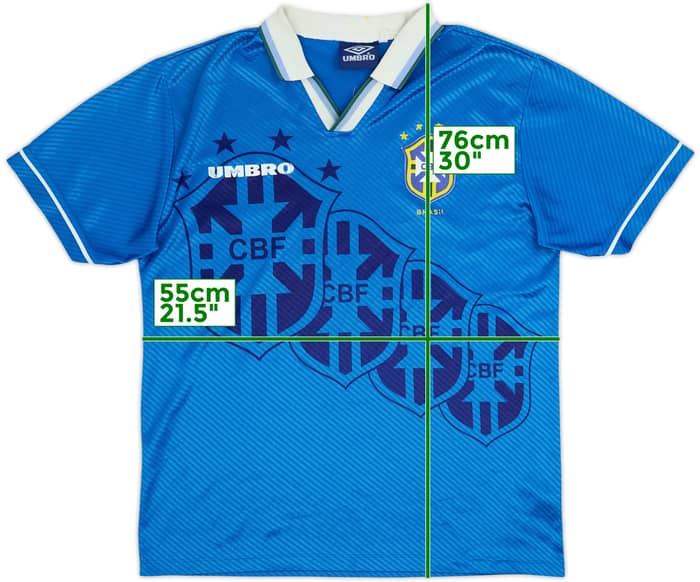 1994-97 Brazil Away Shirt - 6/10 - (L)