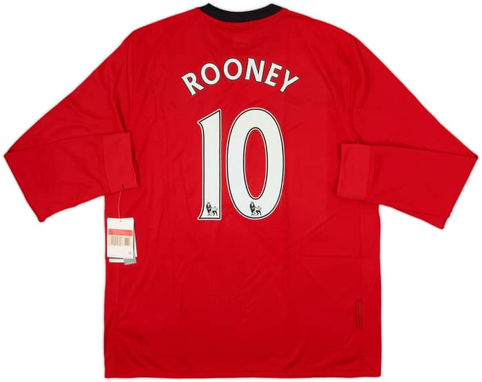2009-10 Manchester United Home L/S Shirt Rooney #10 (L)
