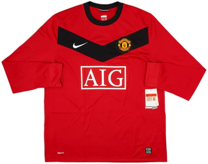 2009-10 Manchester United Home L/S Shirt Rooney #10 (L)