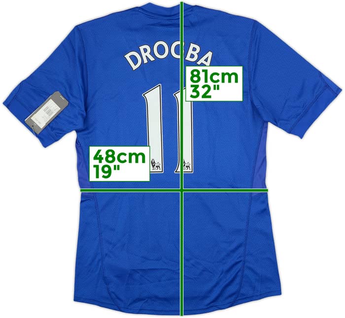 Camiseta de local del Chelsea 2009-10 Drogba #11 (M)
