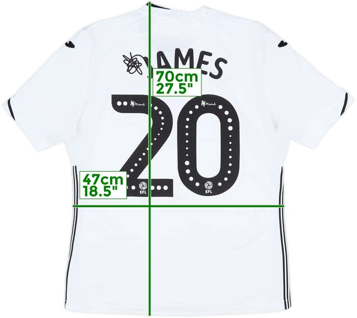 2018-19 Swansea Home Shirt James #20 - 9/10 - (M)