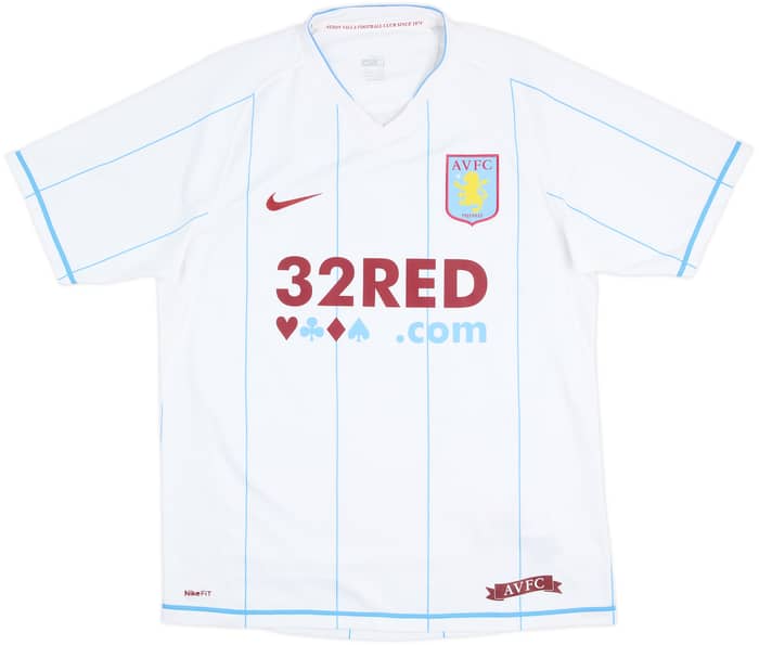 2007-08 Aston Villa Away Shirt Carew #10 - 9/10 - (M)