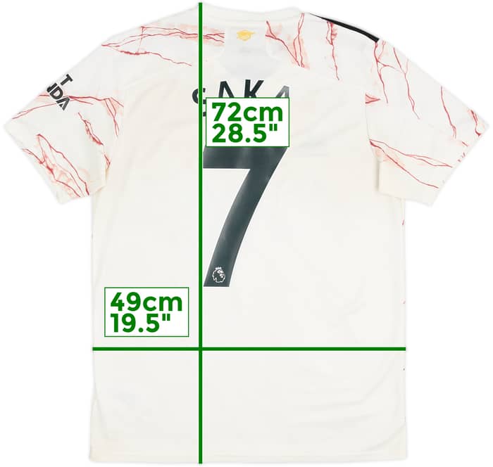 2020-21 Arsenal Away Shirt Saka #7 - 5/10 - (M)