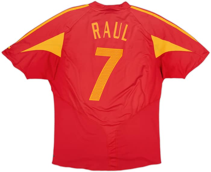 2004-06 Spain Home Shirt Raul #7 - 5/10 - (XL)