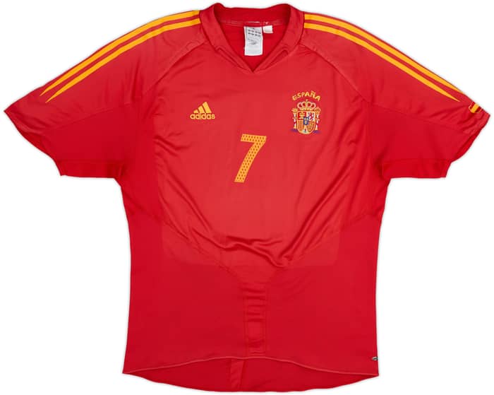 2004-06 Spain Home Shirt Raul #7 - 5/10 - (XL)