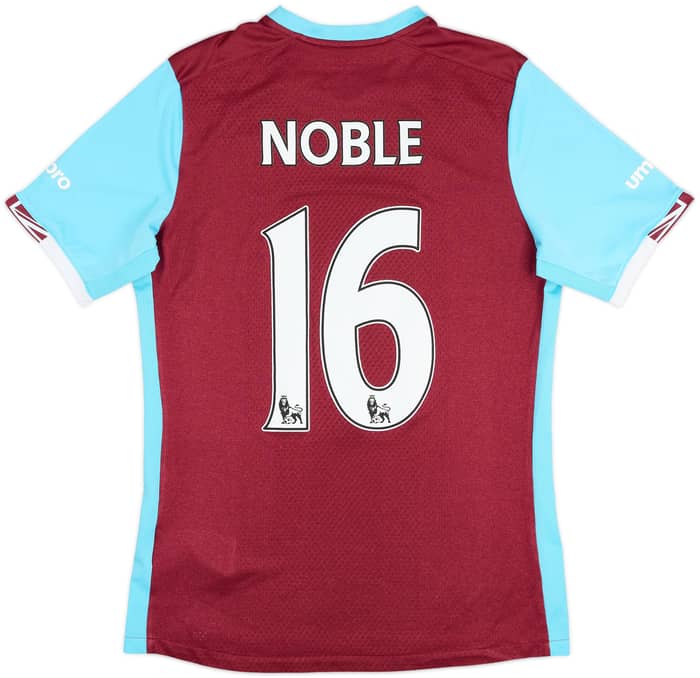 2016-17 West Ham Home Shirt Noble #16 - 6/10 - (M)