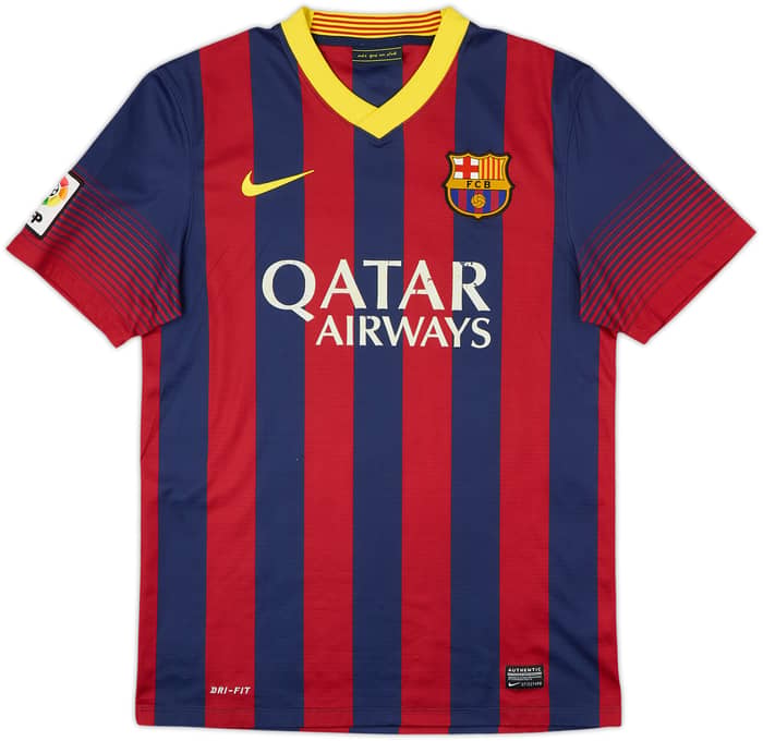 2013-14 Barcelona Home Shirt Xavi #6 - 5/10 - (S)