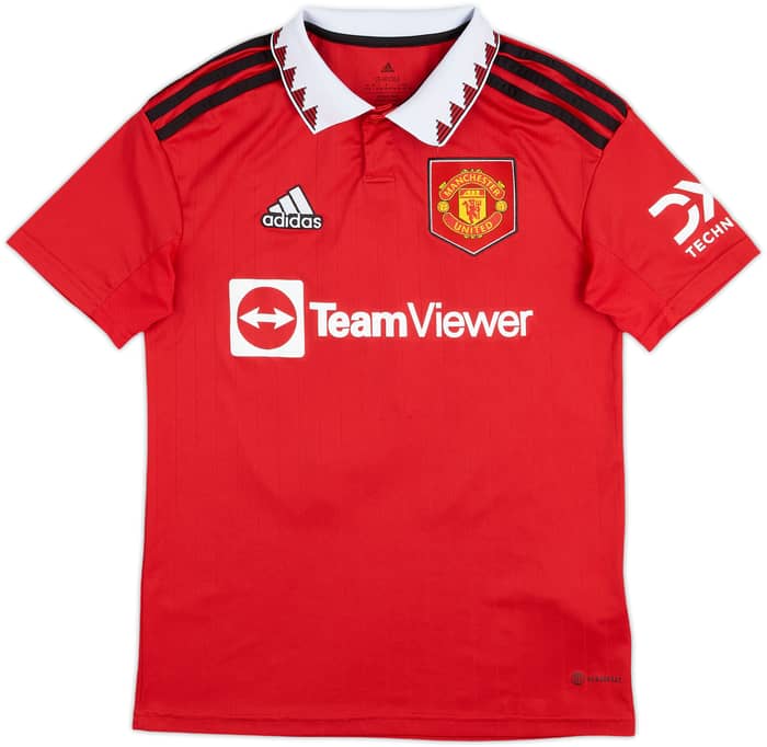 2022-23 Manchester United Home Shirt Rashford #10 - 9/10 - (L.Boys)