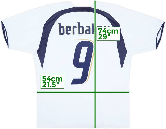 2006-07 Tottenham Home Shirt Berbatov #9 - 7/10 - (L)