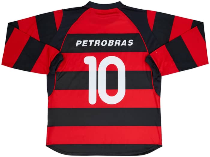 2002-04 Flamengo Home L/S Shirt #10 - 7/10 - (L)