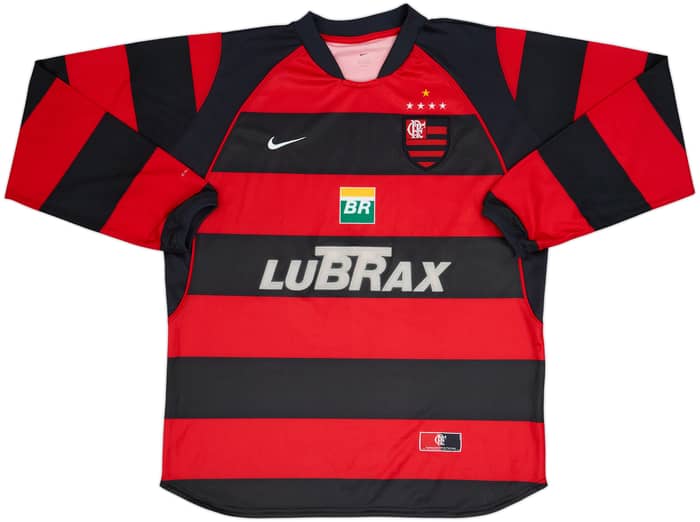 2002-04 Flamengo Home L/S Shirt #10 - 7/10 - (L)