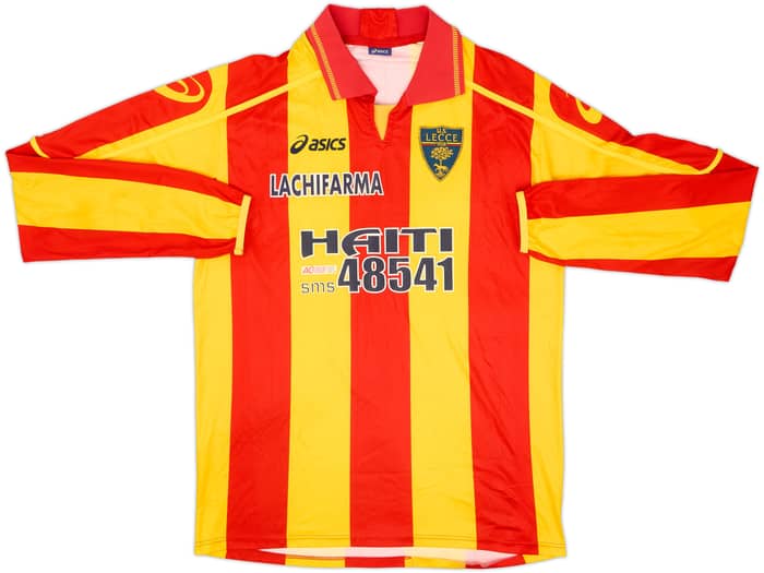 2009-10 Lecce Match Issue Home L/S Shirt #6
