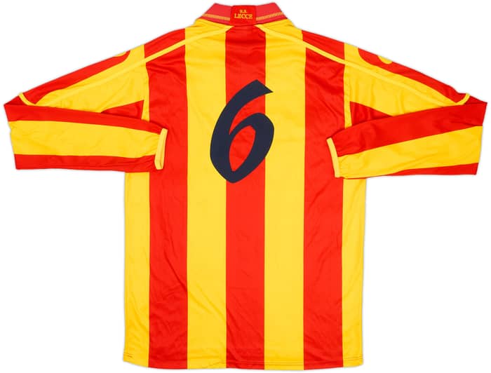 2009-10 Lecce Match Issue Home L/S Shirt #6