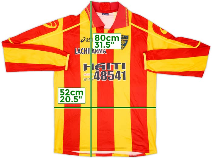 2009-10 Lecce Match Issue Home L/S Shirt #6