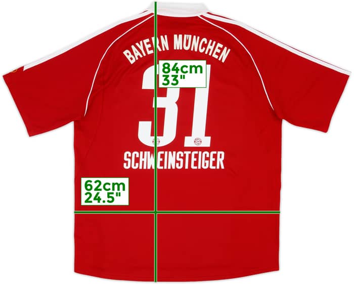 2006-07 Bayern Munich Home Shirt Schweinsteiger #31 - 10/10 - (XL)