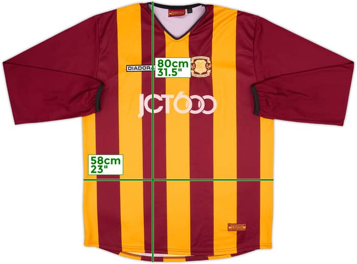 2003-04 Bradford City Centenary Home L/S Shirt #11 - 8/10 - (L)