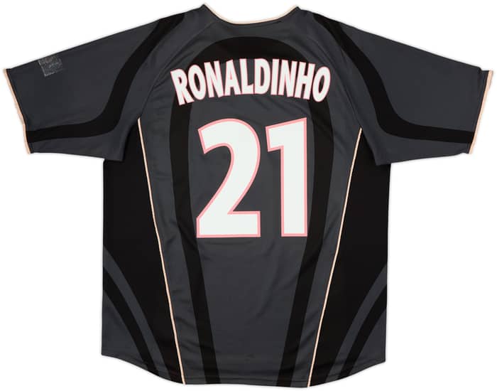 2001-02 Paris Saint-Germain Third Shirt Ronaldinho #21 - 7/10 - (XL)
