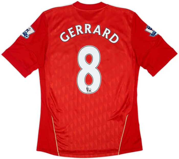 2010-12 Liverpool Home Shirt Gerrard #8 - 7/10 - (S)