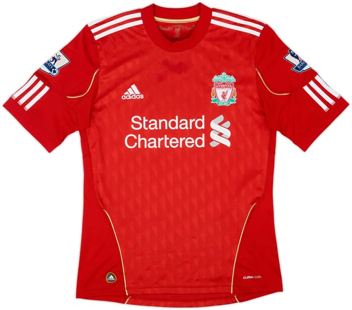2010-12 Liverpool Home Shirt Gerrard #8 - 7/10 - (S)