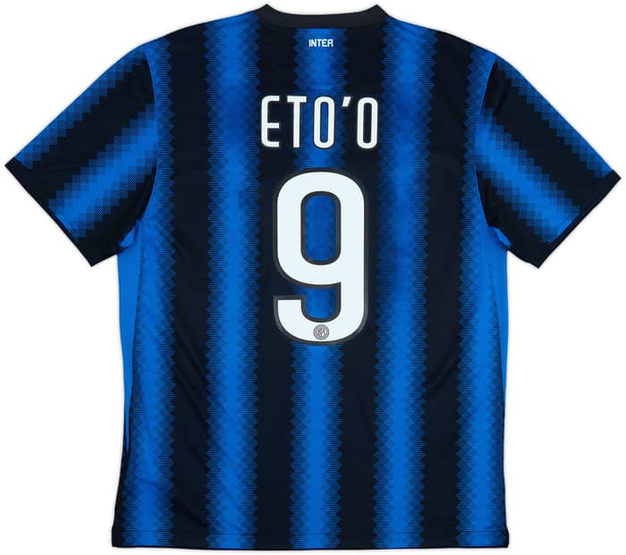 2010-11 Inter Milan Home Shirt Eto'o #9 - 8/10 - (L)