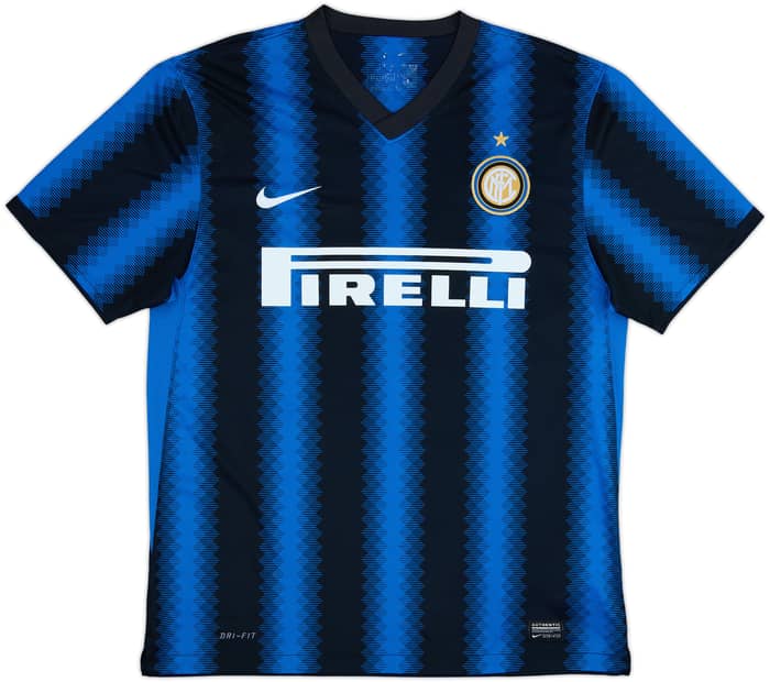 2010-11 Inter Milan Home Shirt Eto'o #9 - 8/10 - (L)