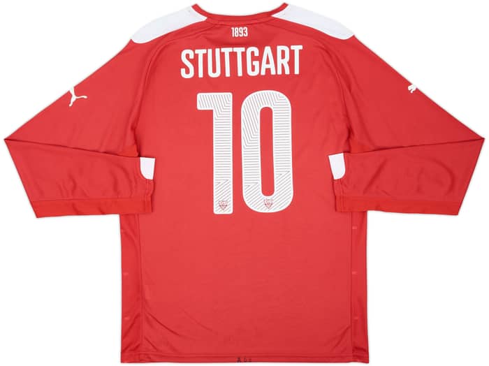 Camiseta de manga larga de visitante del Stuttgart 2014-15 #10 - 9/10 - (XL)