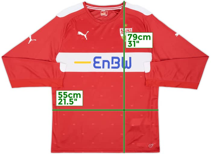 Camiseta de manga larga de visitante del Stuttgart 2014-15 #10 - 9/10 - (XL)