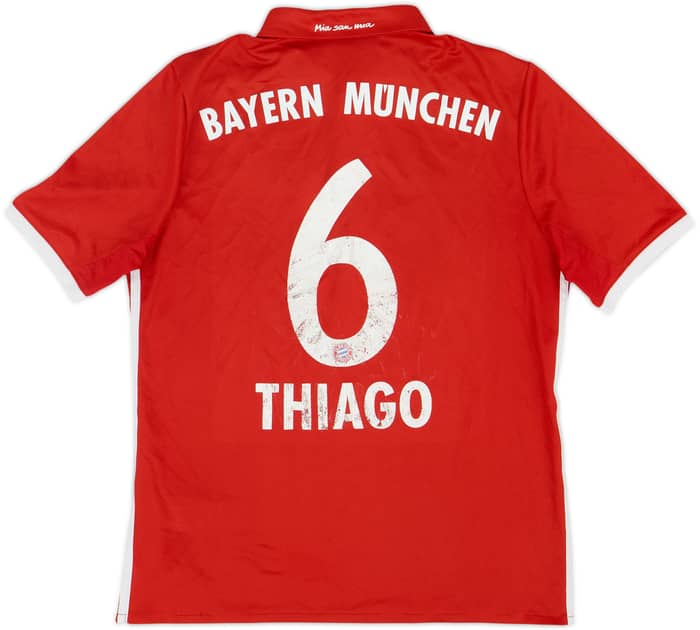2016-17 Bayern Munich Home Shirt Thiago #6 - 4/10 - (XL.Boys)